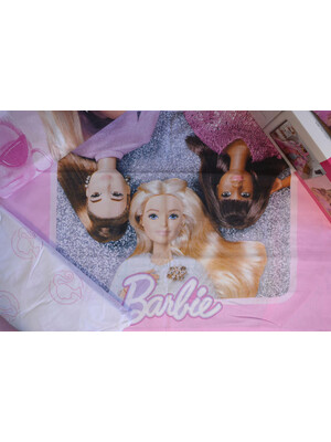 Купить Односпальный комплект постельного белья TAC Disney Barbie Pink с простыней на резинке в Украина в Lingerie.ua - Одяг для дому та відпочинку, Фото 5