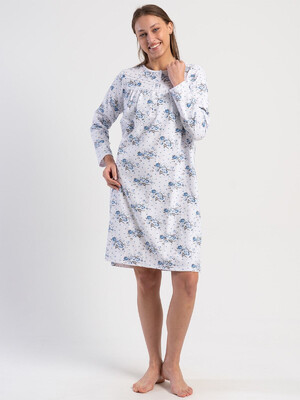 Купить Байковая ночная сорочка с длинным рукавом VIENETTA 1617093016 в Украина в Lingerie.ua - Одяг для дому та відпочинку, Фото 5