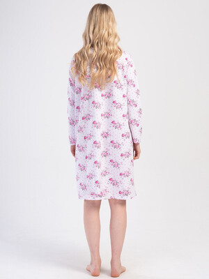 Купить Байковая ночная сорочка с длинным рукавом VIENETTA 1617093016 в Украина в Lingerie.ua - Одяг для дому та відпочинку, Фото 8