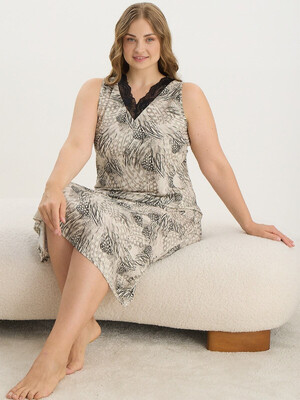 Купить Домашня туніка великого розміру з віскози SEVIM 16219 в Украина в Lingerie.ua - Одяг для дому та відпочинку, Фото 3