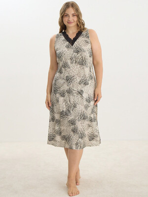 Купить Домашня туніка великого розміру з віскози SEVIM 16219 в Украина в Lingerie.ua - Одяг для дому та відпочинку, Фото 4