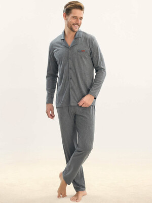 Купить Хлопковая пижама с длинным рукавом SVM 9532 в Украина в Lingerie.ua - Одяг для дому та відпочинку, Фото 1