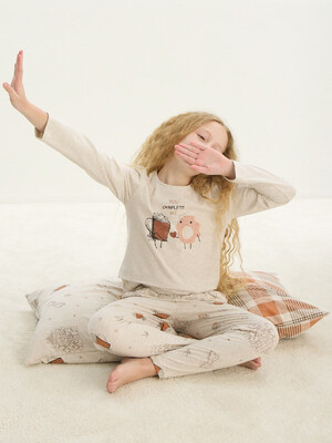 Купить Хлопковый детский домашний комплект с длинным рукавом SEVIM 8712 в Украина в Lingerie.ua - Одяг для дому та відпочинку, Фото 2