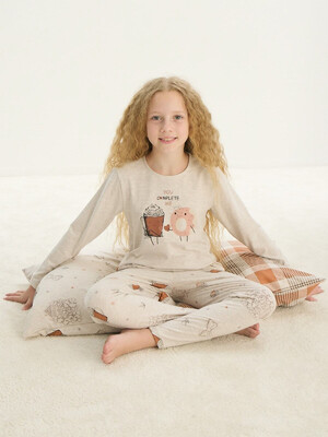 Купить Хлопковый детский домашний комплект с длинным рукавом SEVIM 8712 в Украина в Lingerie.ua - Одяг для дому та відпочинку, Фото 3