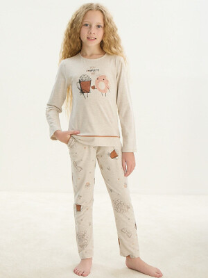 Купить Хлопковый детский домашний комплект с длинным рукавом SEVIM 8712 в Украина в Lingerie.ua - Одяг для дому та відпочинку, Фото 4