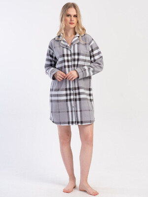 Флисовый короткий халат на пуговицах VIENETTA 4030620188