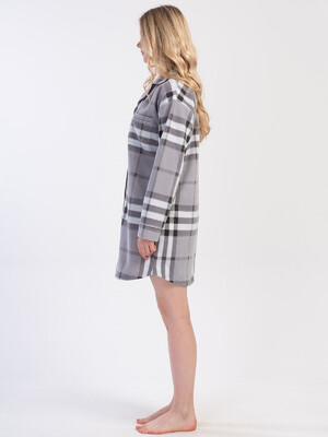 Купить Флисовый короткий халат на пуговицах VIENETTA 4030620188 в Украина в Lingerie.ua - Одяг для дому та відпочинку, Фото 2