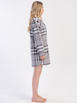 Купить Флисовый короткий халат на пуговицах VIENETTA 4030620188 в Украина в Lingerie.ua - Одяг для дому та відпочинку, Фото 4