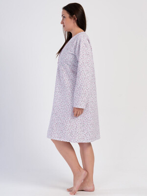 Купить Байковая ночная сорочка большого размера VIENETTA 1617070524 в Украина в Lingerie.ua - Одяг для дому та відпочинку, Фото 2