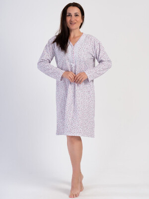 Купить Байковая ночная сорочка большого размера VIENETTA 1617070524 в Украина в Lingerie.ua - Одяг для дому та відпочинку, Фото 5