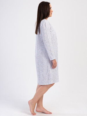 Купить Байковая ночная сорочка большого размера VIENETTA 1617070524 в Украина в Lingerie.ua - Одяг для дому та відпочинку, Фото 6