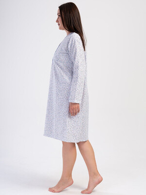 Купить Байковая ночная сорочка большого размера VIENETTA 1617070524 в Украина в Lingerie.ua - Одяг для дому та відпочинку, Фото 8