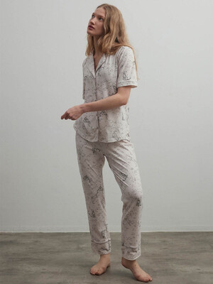 Купить Хлопковая классическая пижама с коротким рукавом HAYS 40261 в Украина в Lingerie.ua - Одяг для дому та відпочинку, Фото 7