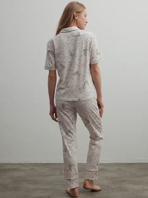 Купить Хлопковая классическая пижама с коротким рукавом HAYS 40261 в Украина в Lingerie.ua - Одяг для дому та відпочинку, Фото 8