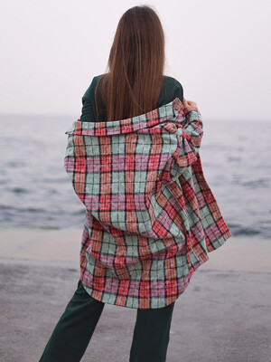 Купить Фланелевая рубашка в клетку тай-дай LINGERIE 170735 в Украина в Lingerie.ua - Одяг для дому та відпочинку, Фото 5