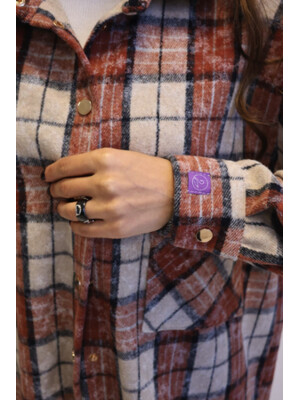 Купить Фланелевая рубашка в клетку тай-дай LINGERIE 170735 в Украина в Lingerie.ua - Одяг для дому та відпочинку, Фото 3