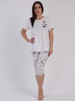 Купить Хлопковый домашний комплект с капри VIENETTA 3120640983 в Украина в Lingerie.ua - Одяг для дому та відпочинку, Фото 3