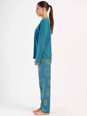 Купить Трикотажный домашний женский комплект с брюками VIENETTA 4033672329 в Украина в Lingerie.ua - Одяг для дому та відпочинку, Фото 2