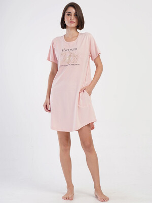 Бавовняна туніка великого розміру з коротким рукавом VIENETTA 4053490000