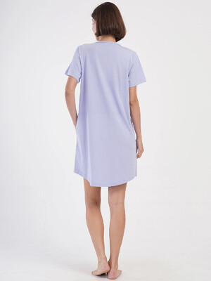 Купить Бавовняна туніка великого розміру з коротким рукавом VIENETTA 4053490000 в Украина в Lingerie.ua - Одяг для дому та відпочинку, Фото 3