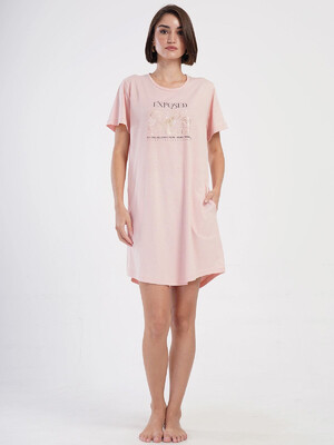 Купить Бавовняна туніка великого розміру з коротким рукавом VIENETTA 4053490000 в Украина в Lingerie.ua - Одяг для дому та відпочинку, Фото 5