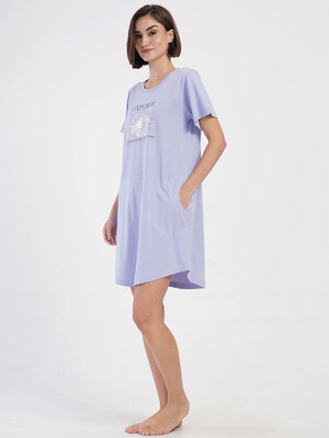 Купить Бавовняна туніка великого розміру з коротким рукавом VIENETTA 4053490000 в Украина в Lingerie.ua - Одяг для дому та відпочинку, Фото 7