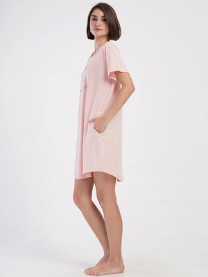 Купить Бавовняна туніка великого розміру з коротким рукавом VIENETTA 4053490000 в Украина в Lingerie.ua - Одяг для дому та відпочинку, Фото 8