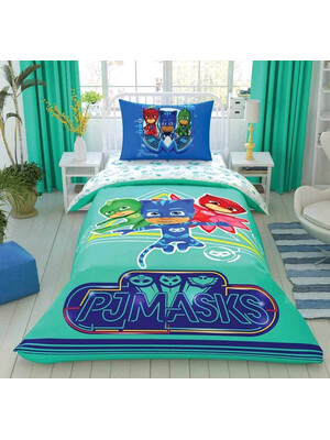 Купить Односпальный комплект постельного белья TAC Disney PJ Masks  Move с простыней на резинке в Украина в Lingerie.ua - Одяг для дому та відпочинку, Фото 3