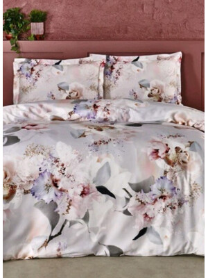 Купить Двуспальный комплект постельного белья TAC Saten Evander в Украина