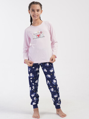 Купить Хлопковый домашний комплект для девочки с длинным рукавом VIENETTA 4052047559 в Украина