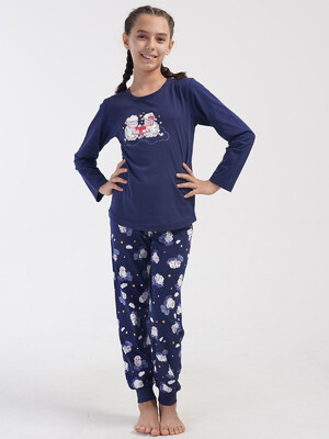 Купить Хлопковый домашний комплект для девочки с длинным рукавом VIENETTA 4052047559 в Украина в Lingerie.ua - Одяг для дому та відпочинку, Фото 2