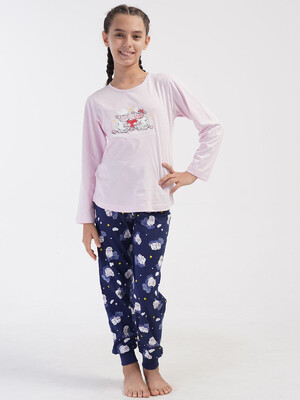 Купить Хлопковый домашний комплект для девочки с длинным рукавом VIENETTA 4052047559 в Украина в Lingerie.ua - Одяг для дому та відпочинку, Фото 12