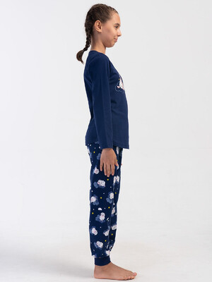 Купить Хлопковый домашний комплект для девочки с длинным рукавом VIENETTA 4052047559 в Украина в Lingerie.ua - Одяг для дому та відпочинку, Фото 11