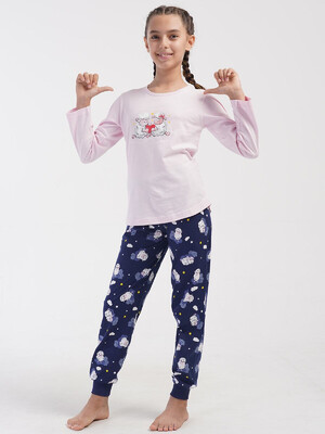 Купить Хлопковый домашний комплект для девочки с длинным рукавом VIENETTA 4052047559 в Украина в Lingerie.ua - Одяг для дому та відпочинку, Фото 7
