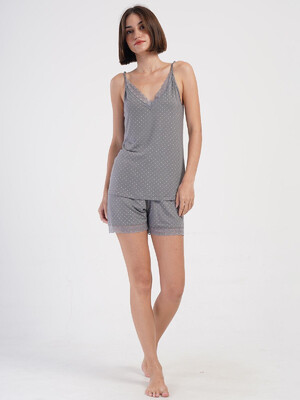 Купить Пижама из вискозы с шортами VIENETTA 4085170928 в Украина в Lingerie.ua - Одяг для дому та відпочинку, Фото 4