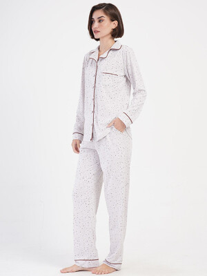 Купить Женская классическая пижама с длинным рукавом VIENETTA 4032256025 в Украина в Lingerie.ua - Одяг для дому та відпочинку, Фото 6