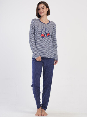 Купить Хлопковый домашний комплект с длинным рукавом VIENETTA 4070171913 в Украина в Lingerie.ua - Одяг для дому та відпочинку, Фото 2