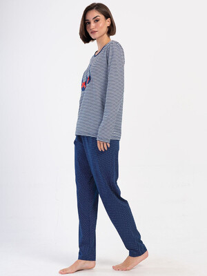 Купить Хлопковый домашний комплект с длинным рукавом VIENETTA 4070171913 в Украина в Lingerie.ua - Одяг для дому та відпочинку, Фото 8