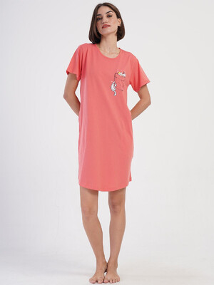 Купить Хлопковая туника с коротким рукавом VIENETTA 4070840000 в Украина в Lingerie.ua - Одяг для дому та відпочинку, Фото 10