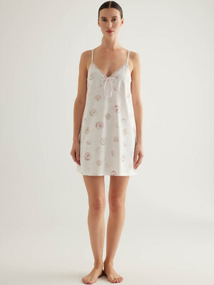 Купить Нічна сорочка на тонких бретелях із мереживом HAYS 50334 в Украина