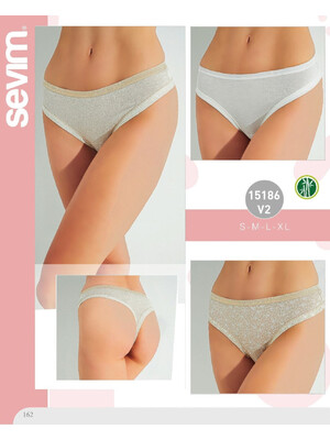 Купить Трусики женские стринги комплект 3 в 1 SEVIM 15186 в Украина в Lingerie.ua - Одяг для дому та відпочинку, Фото 2