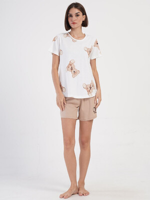 Купить Хлопковый летний комплект с шортами VIENETTA 4070940566 в Украина в Lingerie.ua - Одяг для дому та відпочинку, Фото 3