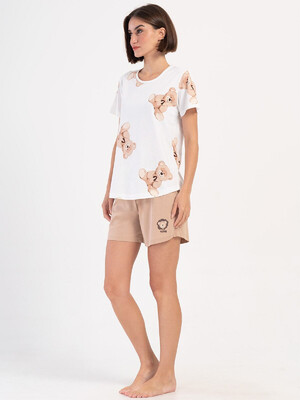 Купить Хлопковый летний комплект с шортами VIENETTA 4070940566 в Украина в Lingerie.ua - Одяг для дому та відпочинку, Фото 4