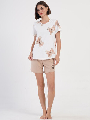 Купить Хлопковый летний комплект с шортами VIENETTA 4070940566 в Украина в Lingerie.ua - Одяг для дому та відпочинку, Фото 5