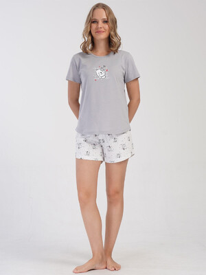 Купить Хлопковый комплект с шортами VIENETTA 4080995802 в Украина в Lingerie.ua - Одяг для дому та відпочинку, Фото 3