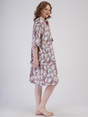 Купить Хлопковый комплект из ночной сорочки и халата VIENETTA 4091350821 в Украина в Lingerie.ua - Одяг для дому та відпочинку, Фото 7
