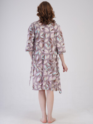 Купить Хлопковый комплект из ночной сорочки и халата VIENETTA 4091350821 в Украина в Lingerie.ua - Одяг для дому та відпочинку, Фото 6