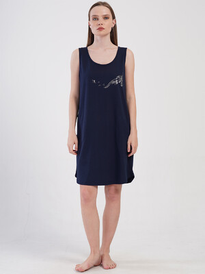 Купить Хлопковая летняя туника большого размера с карманами VIENETTA 4070620000 в Украина в Lingerie.ua - Одяг для дому та відпочинку, Фото 2