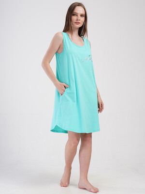 Купить Хлопковая летняя туника большого размера с карманами VIENETTA 4070620000 в Украина в Lingerie.ua - Одяг для дому та відпочинку, Фото 5