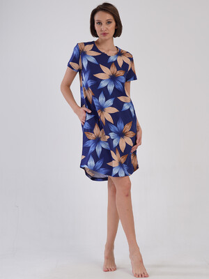 Купить Хлопковая туника с коротким рукавом VIENETTA 4085009199 в Украина в Lingerie.ua - Одяг для дому та відпочинку, Фото 5